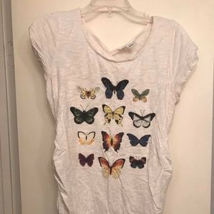 Butterfly Back Cutout Maternity Tee